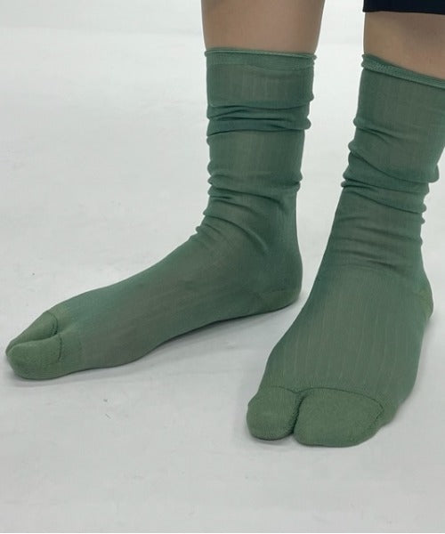 NYLON SOCKS WOMENS / GREEN