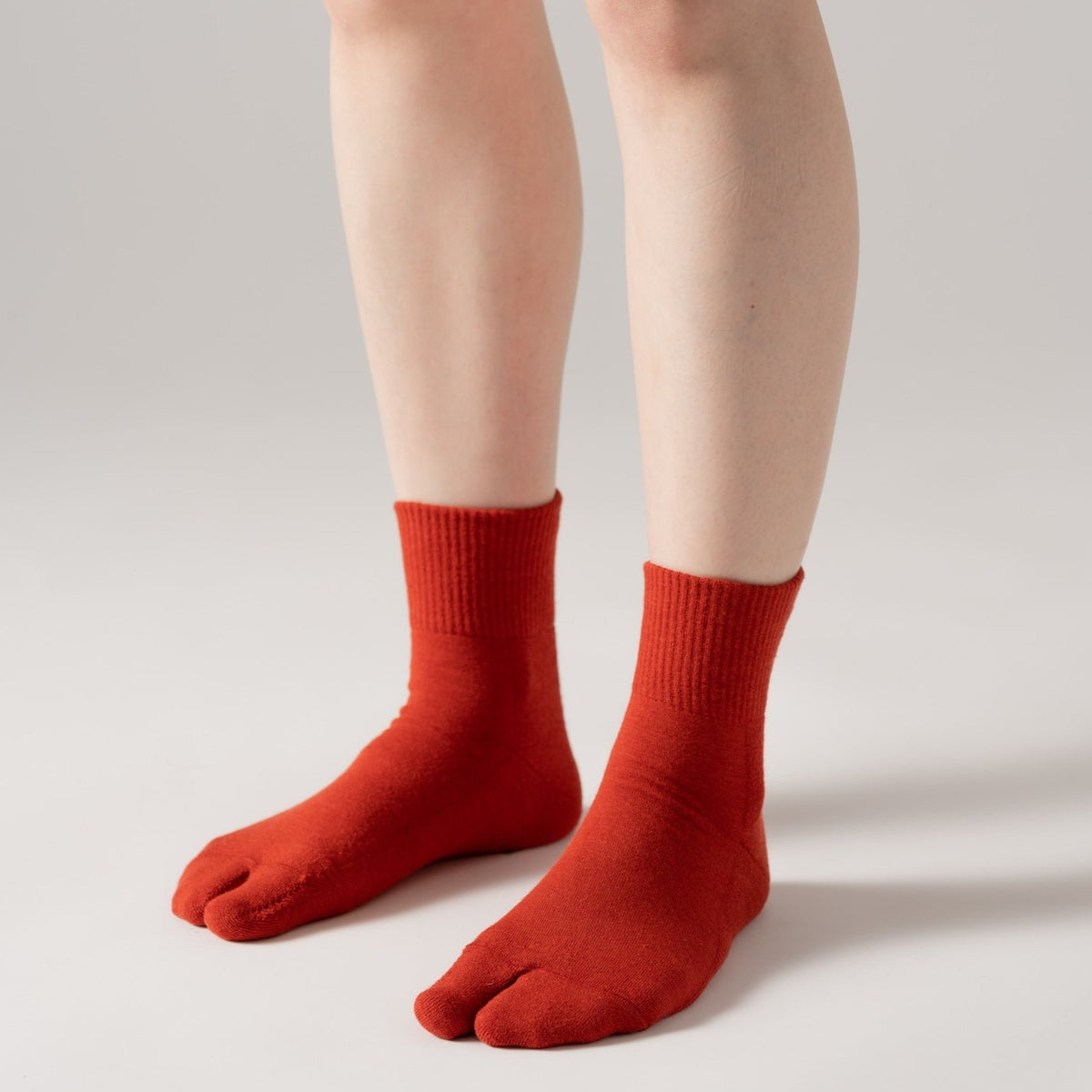 SHORT RIB SOCKS MENS / RED