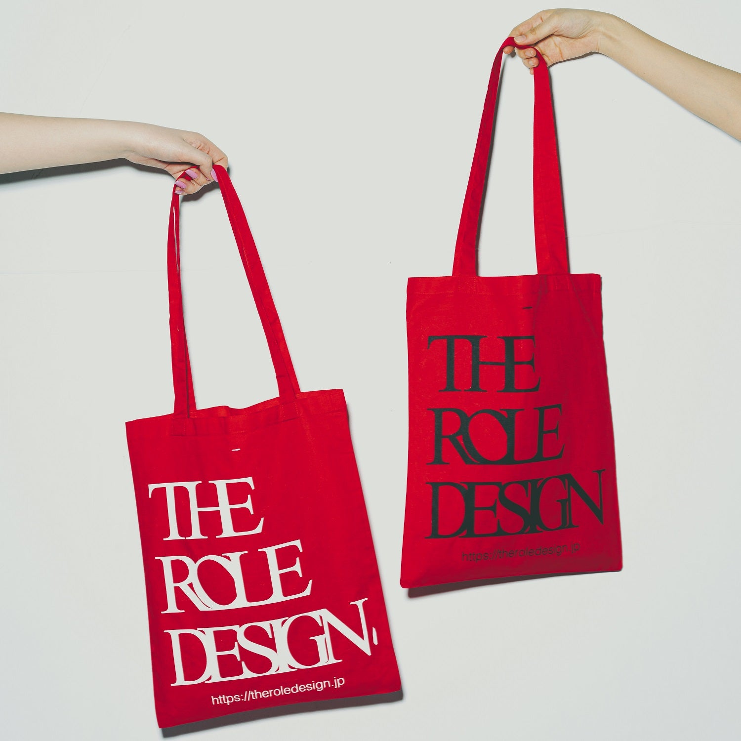 The Role design tote bag / BLACK