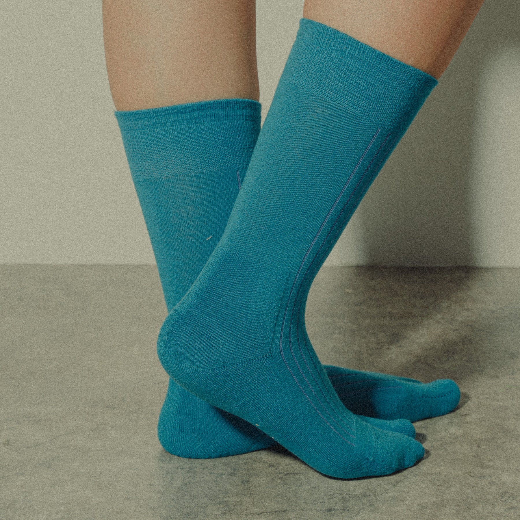 PLANE RIB SOCKS WOMENS / TARQUISE