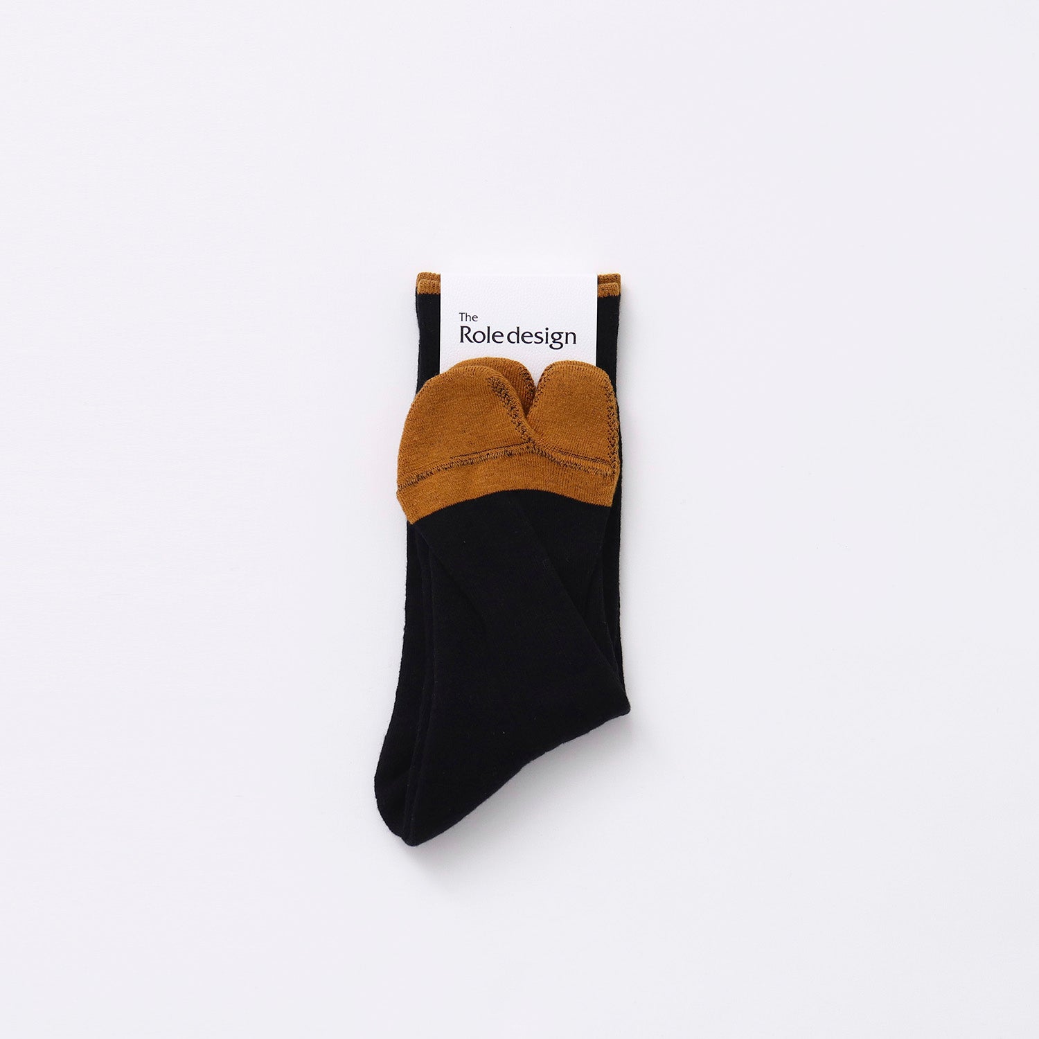 BICOLOR RIB SOCKS  WOMENS / BLACK