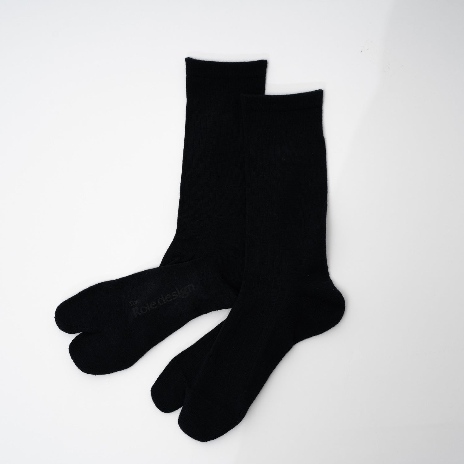 PLANE RIB SOCKS MENS / BLACK