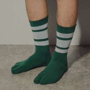 SCHOOL LINE SOCKS MENS / D.GREEN