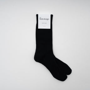 PLANE RIB SOCKS MENS / BLACK