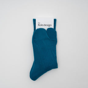 PLANE RIB SOCKS WOMENS / TARQUISE